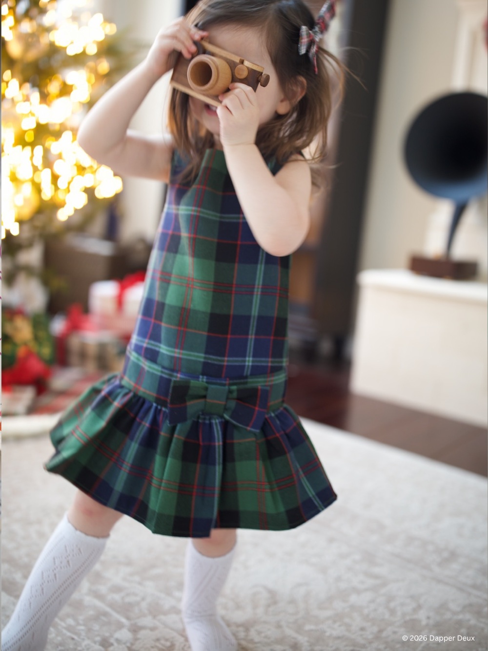 Classic Prep | Cameron Drop Waist Dress in Lochaber Tartan